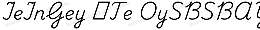 IeInGey эTe OySBSBAY字体转换